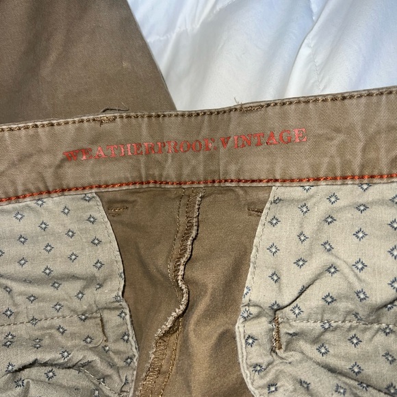 weather proof vintage khaki pants size 34x32 - Picture 3 of 4